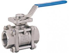 VÁLVULA DE MACHO ESFÉRICO (ESFERA) 3 CORPOS COM BASE ISO 5211 FIG. 2013ND